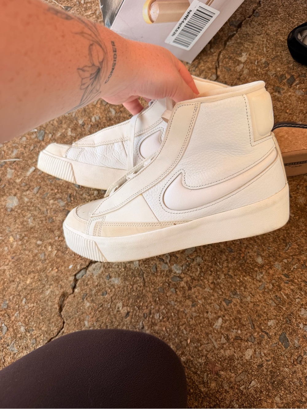 Nike Women’s White Blazer High-Top Sneakers